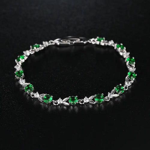 Multicolored Gemstone Bracelet for Women with Gold Plating