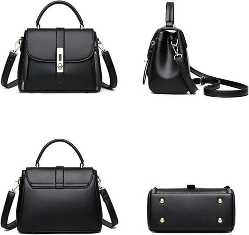 Women's Leather Plain Shoulder Bag