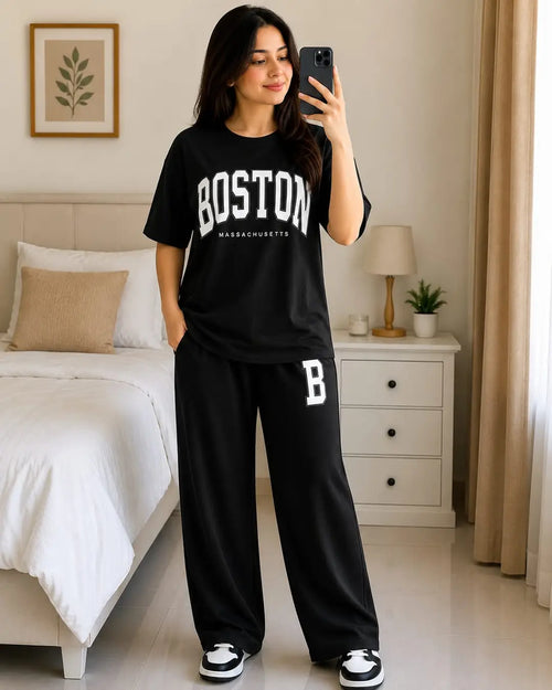 2 Pcs Women's Stitched Cotton Jersey Printed Night Suit