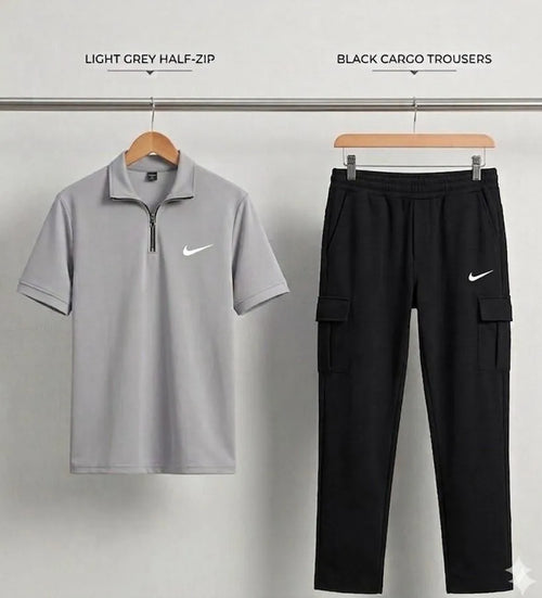 Grey Cotton Track Suit for Women