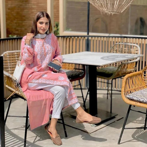 Casual Embroidered Shirt for Women Plain Design