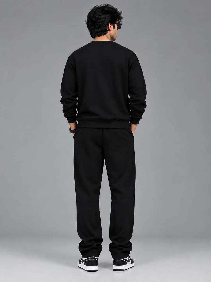 Men’s Spider Printed Winter Tracksuit Set – Full Sleeve Sweatshirt & Jogger Pants