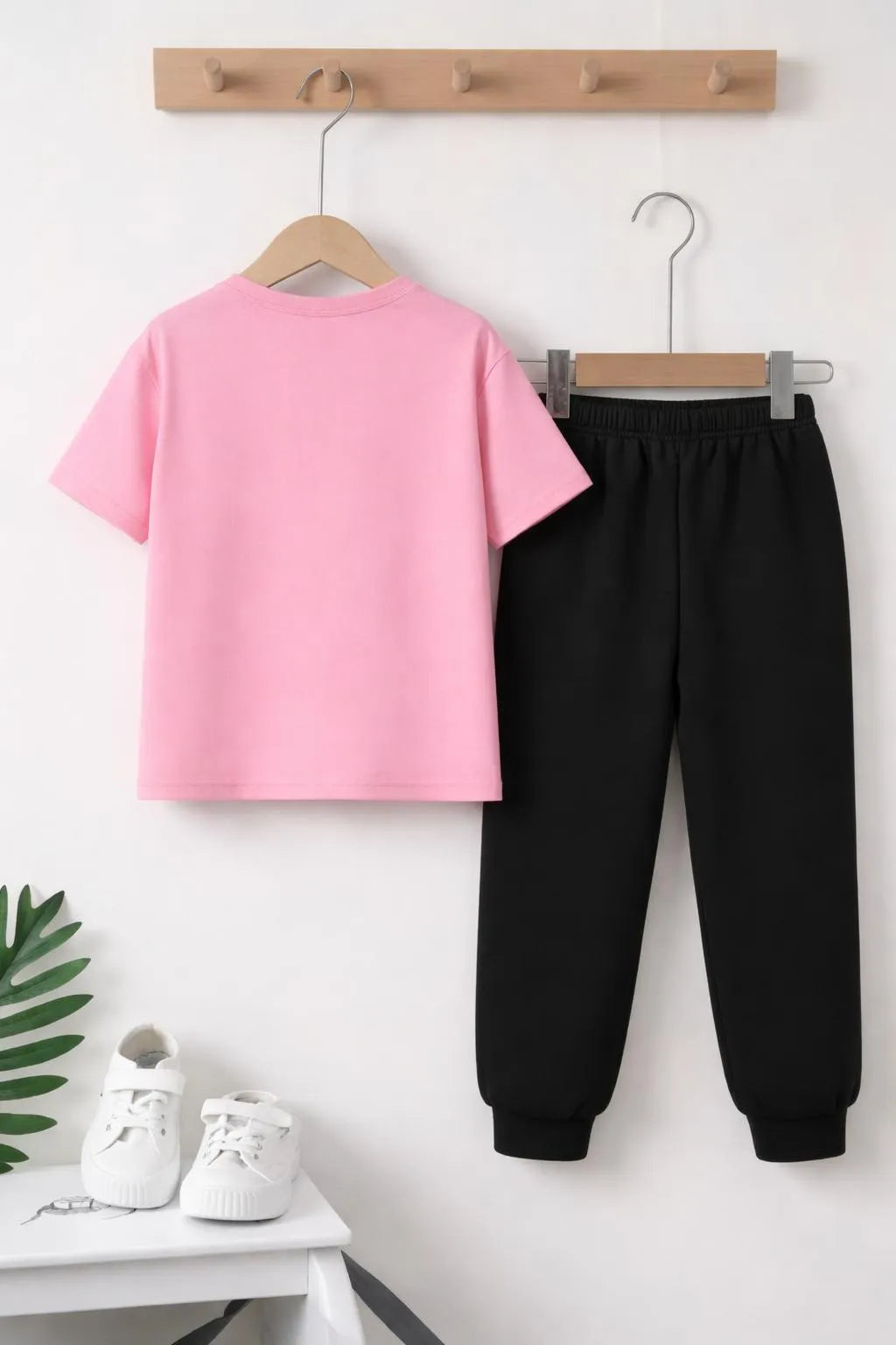Girls Pink Printed Tracksuit Set for Girls 1-12 Years