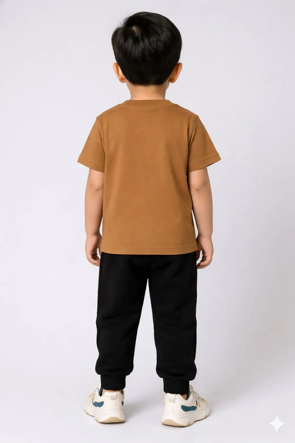 Kids Printed Tracksuit Brown Polyester 9-10Yrs