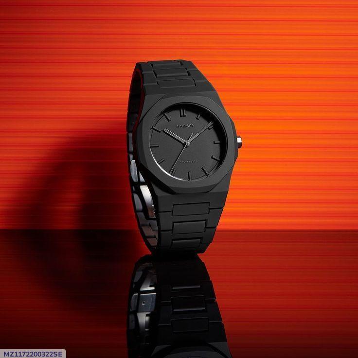 Black Luxury Watch for Men Water Resistant Stainless Steel