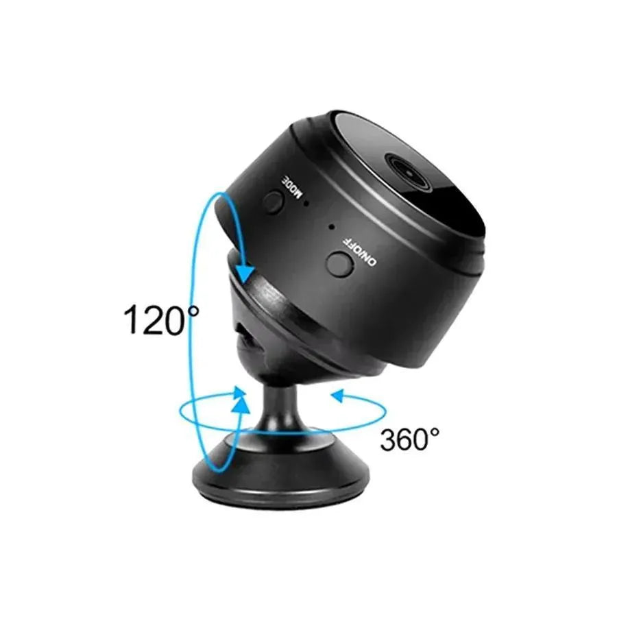 Mini 360° Tilt Camera Black ABS