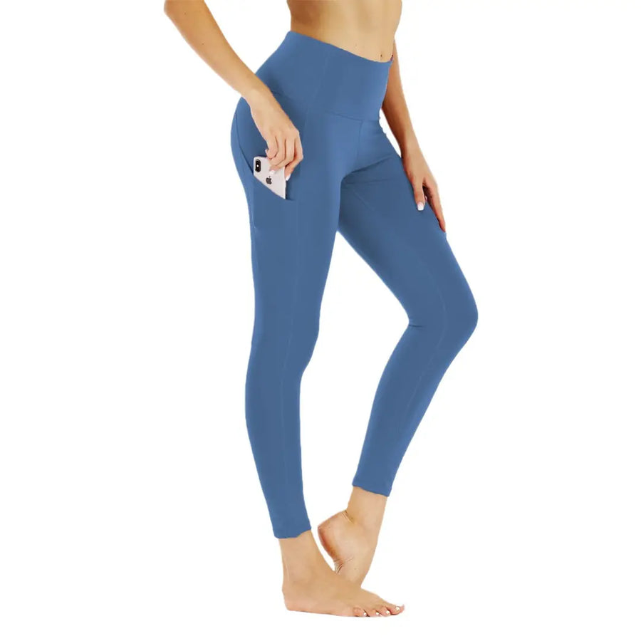Women High-Waisted Yoga Leggings Black Durable Stylish