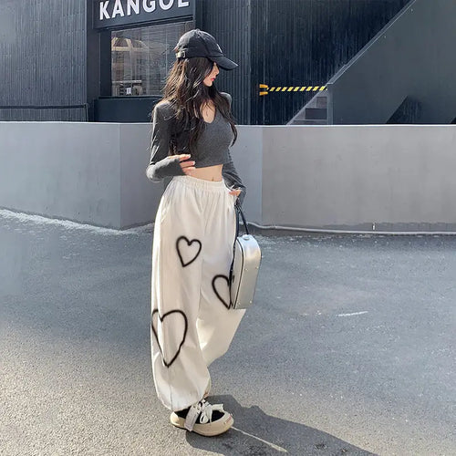 Women High Waist Slimming Ankle-Tied Sports Pants Black Summer