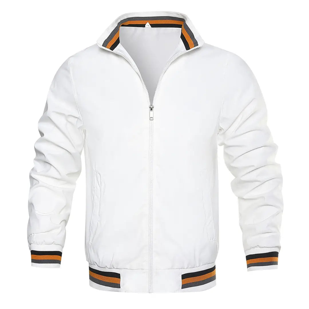 Men Black Casual Zipper Jacket Winter Stylish