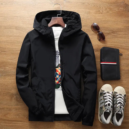 Men's Casual Windbreaker Jacket Large Size Spring Fall