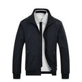Men's Black Slim Fit Casual Jacket Autumn Winter