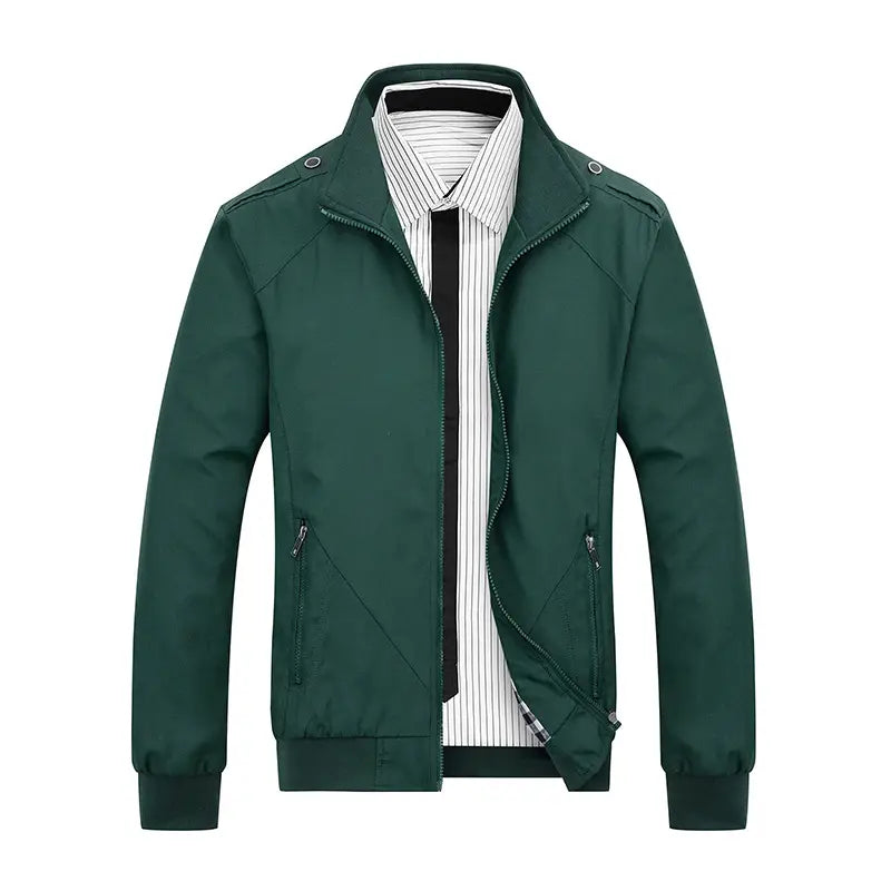 Men's Black Slim Fit Casual Jacket Autumn Winter
