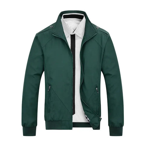 Men's Black Slim Fit Casual Jacket Autumn Winter