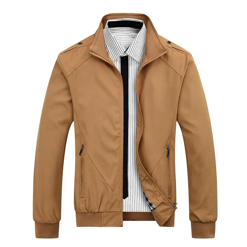 Men's Black Slim Fit Casual Jacket Autumn Winter