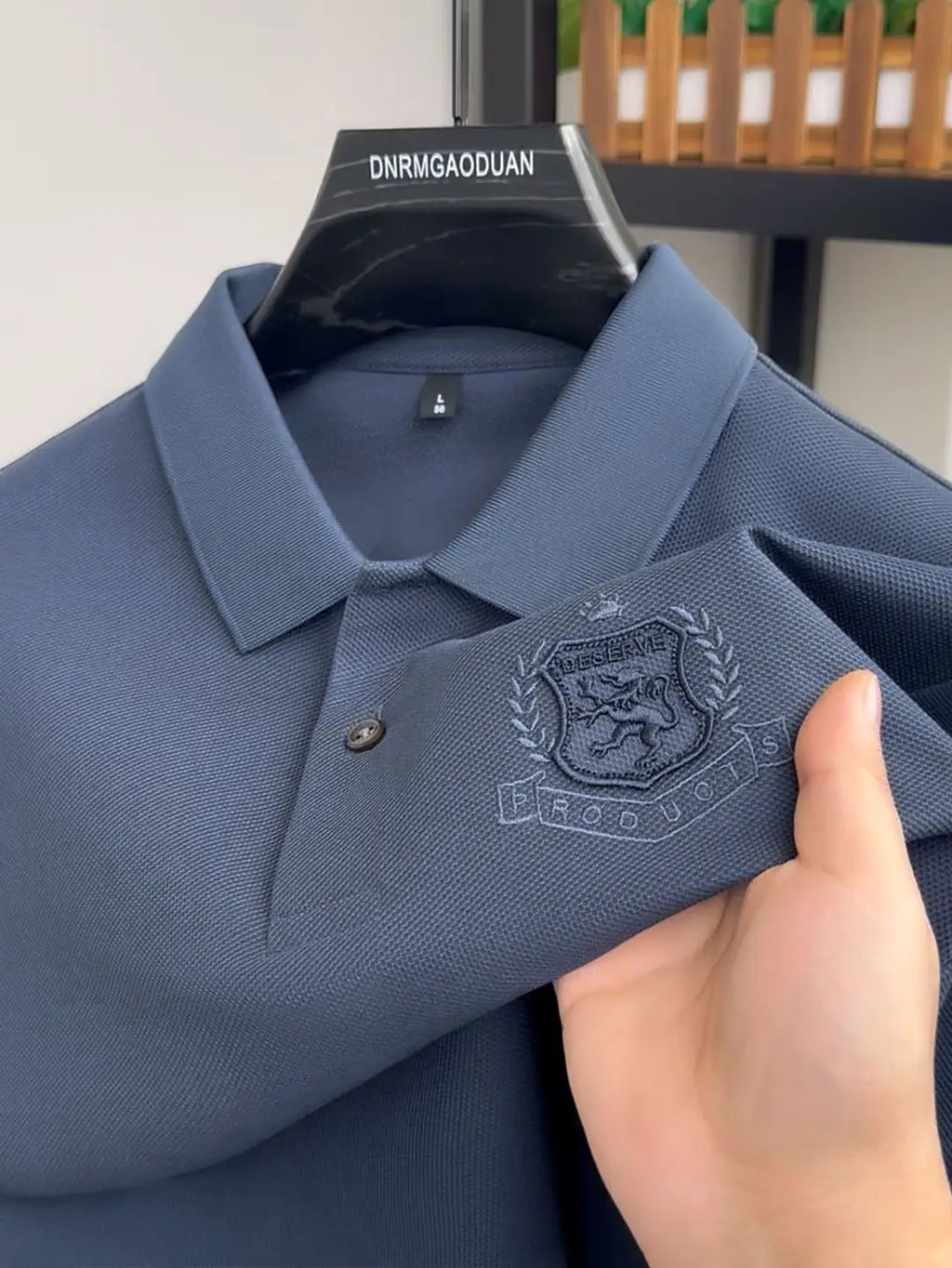 Olive Green Men's Casual Polo Shirt Plus Size Breathable