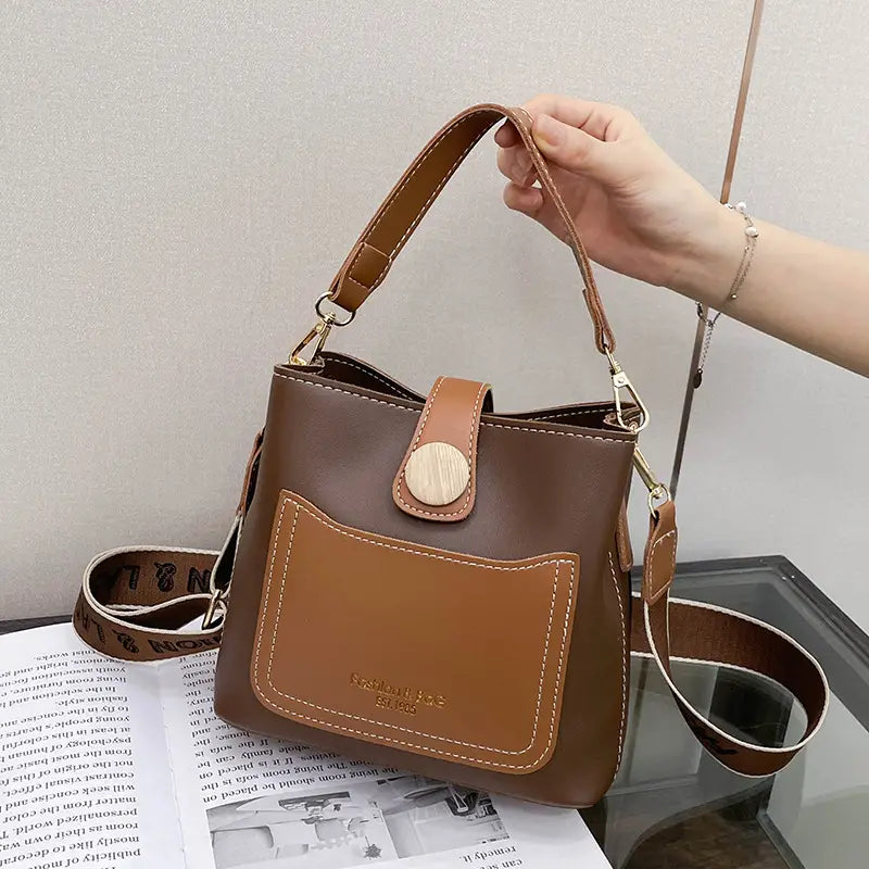 Off-white Khaki Crossbody Bag for Women with Removable Strap