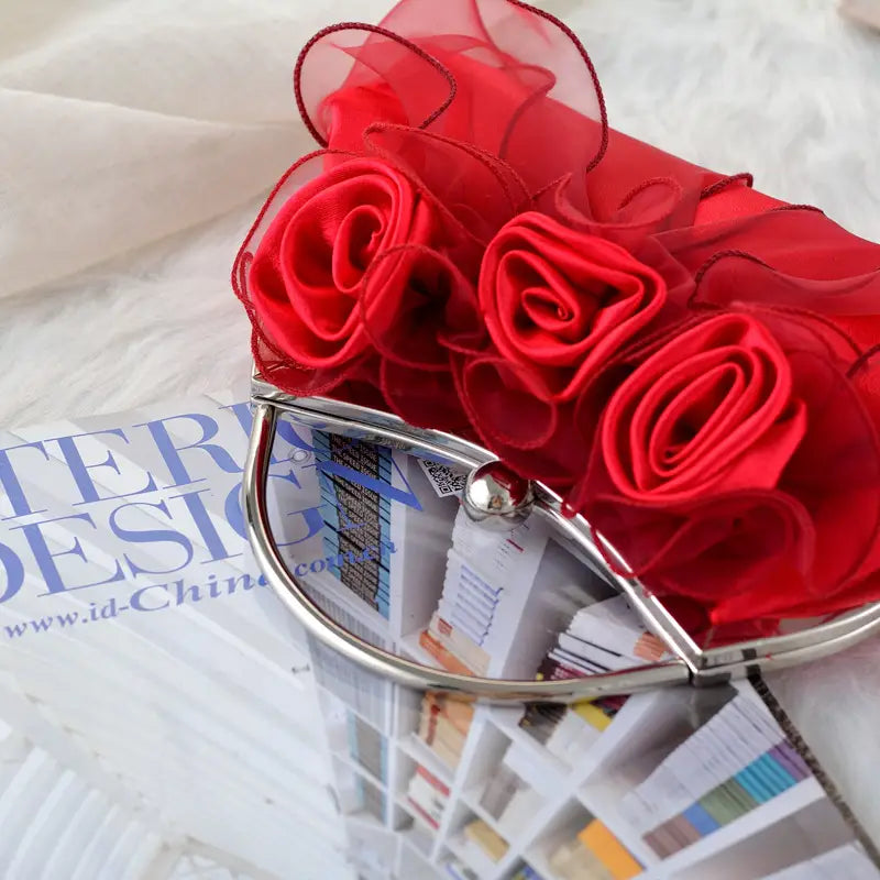 White Rose Handbag for Weddings Parties Pakistan