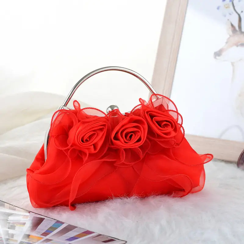 White Rose Handbag for Weddings Parties Pakistan