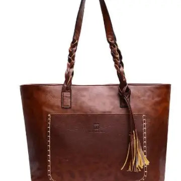 Women's Brown Tassel Shoulder Bag Premium Quality