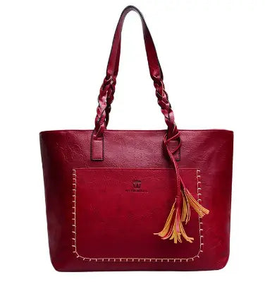 Women's Brown Tassel Shoulder Bag Premium Quality