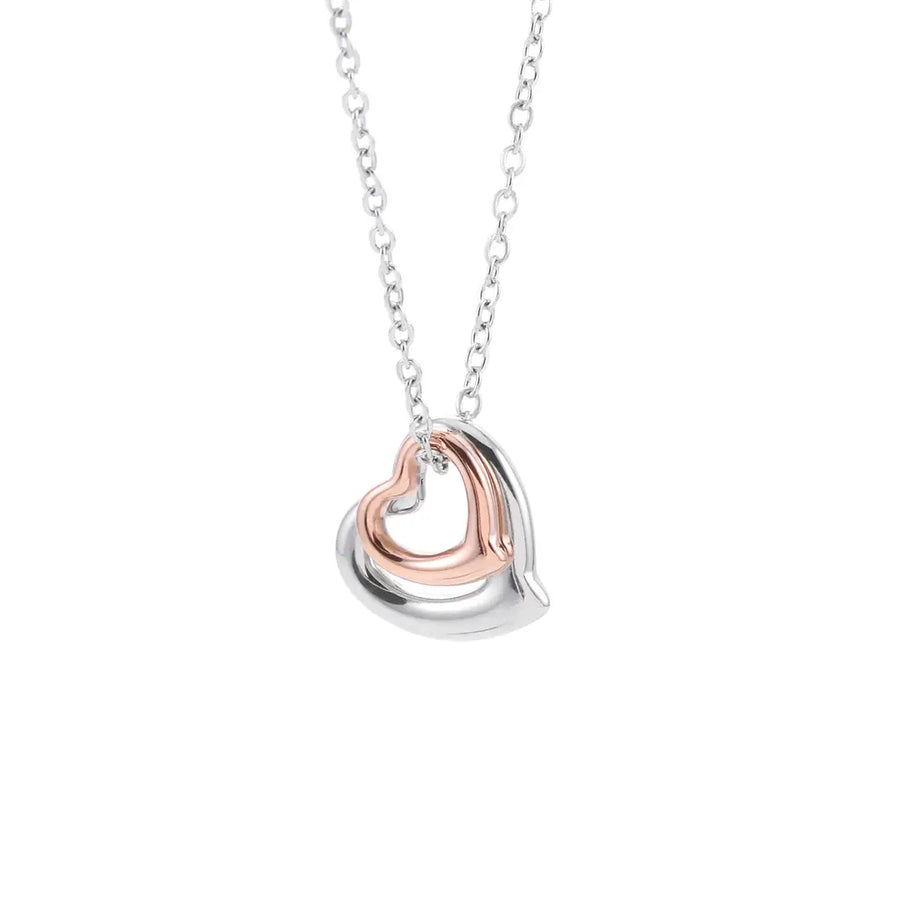 Stainless Steel Heart Necklace for Women Daily Wear Fashion Jewelry
