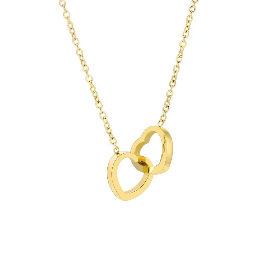 Stainless Steel Heart Necklace for Women Daily Wear Fashion Jewelry