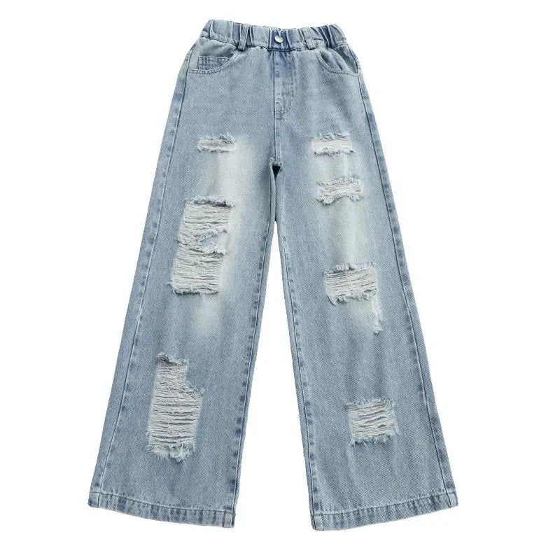 Korean Style Ripped Jeans