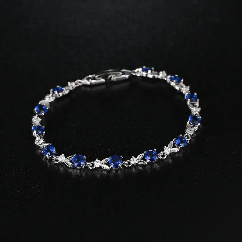 Multicolored Gemstone Bracelet for Women with Gold Plating
