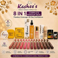 Kashee's All In 1 Foundation, Fixer, Face Powder, Loose Powder, Paint Stick, 12 Pcs Lip Pencil Set, Hair Mask And Face Mask Deal, Pack Of 8