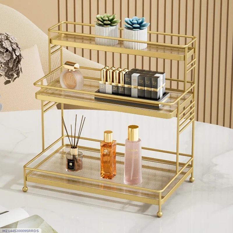 Metal Makeup Organizer 3-Tier Storage Rack