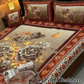 3D Printed Floral Bedsheet Set Double Bed Pakistan