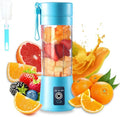 Electric Juicer Blender Blue Portable Compact