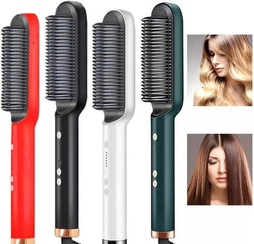Green Hair Comb for Straight Curly Hair Styling