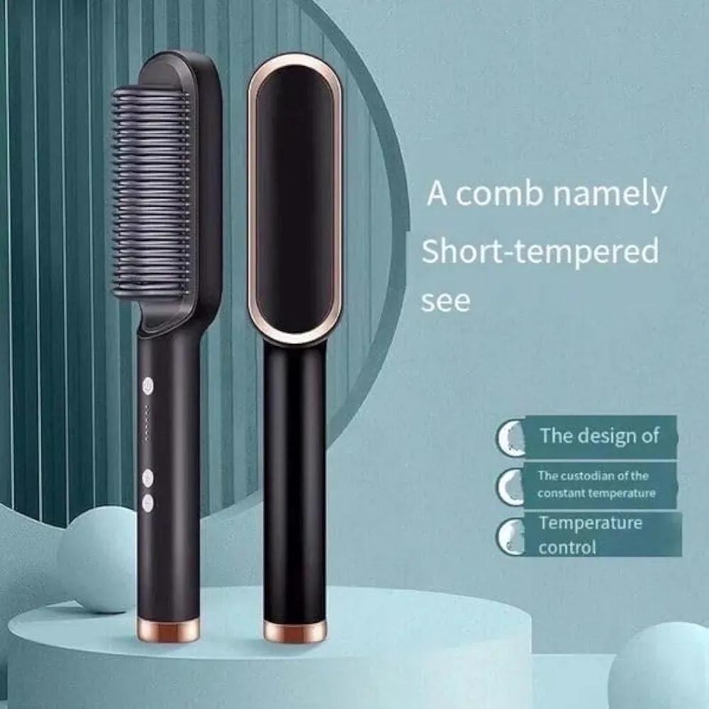 Green Hair Comb for Straight Curly Hair Styling