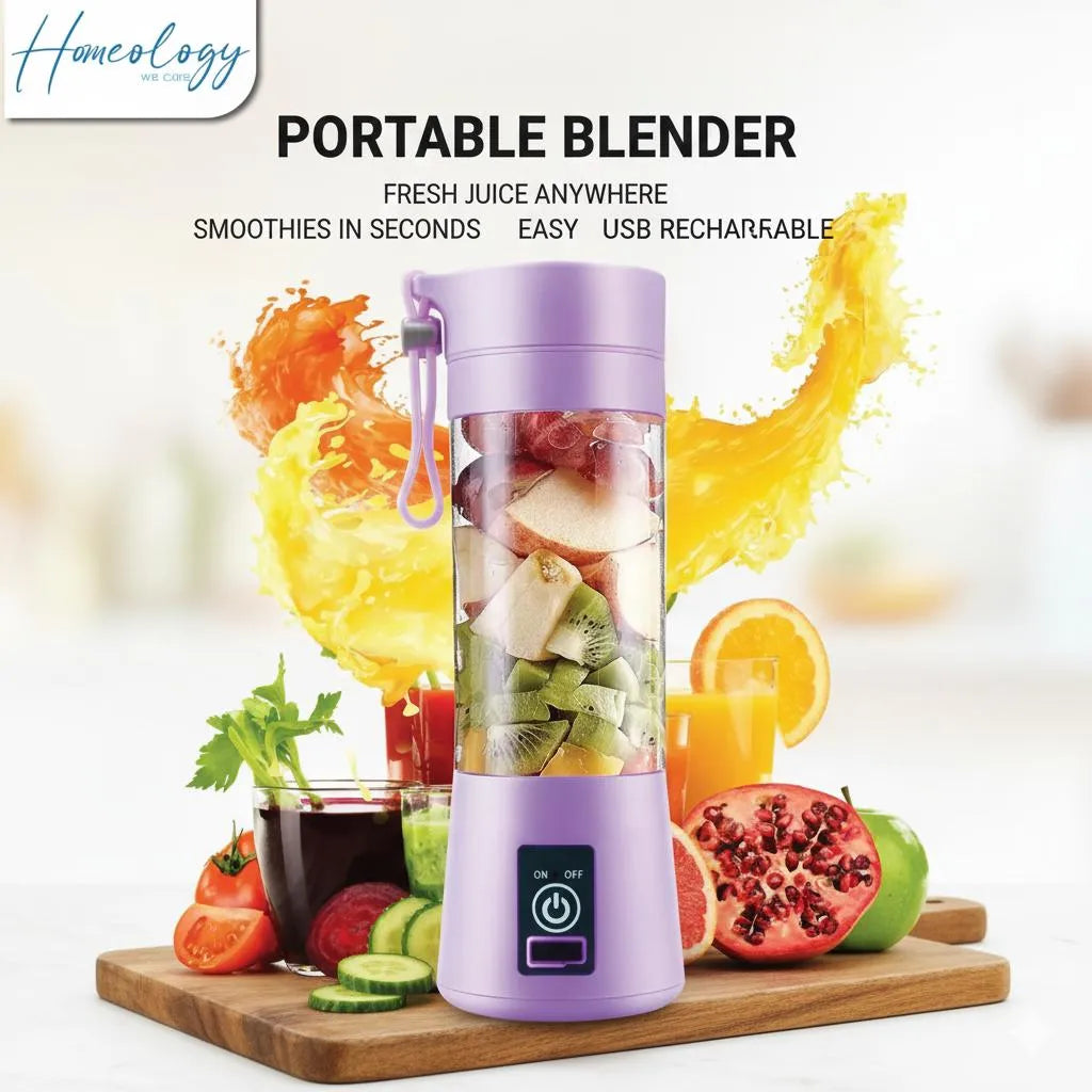 Electric Juicer Blender - 1 Pc Portable & Rechargeable Kitchen Essential