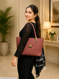 Women's Leather Plain Shoulder Bag