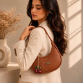 Women's Leather Plain Shoulder Bag