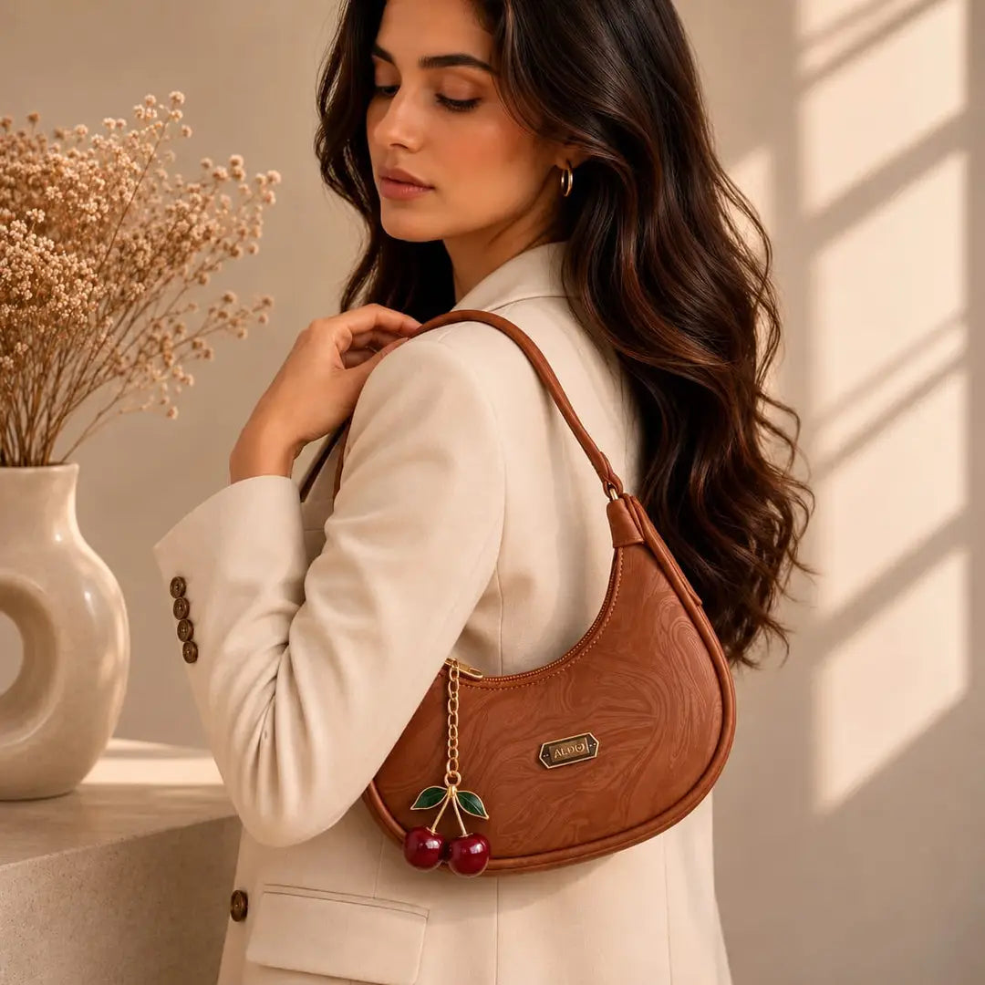 Women's Leather Plain Shoulder Bag