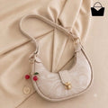 Women's Leather Plain Shoulder Bag