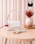 Women's Leather Plain Shoulder Bag