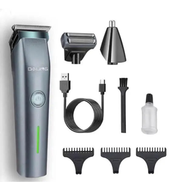 Rechargeable Men's Hair Clipper & Shaver with 3 Combs