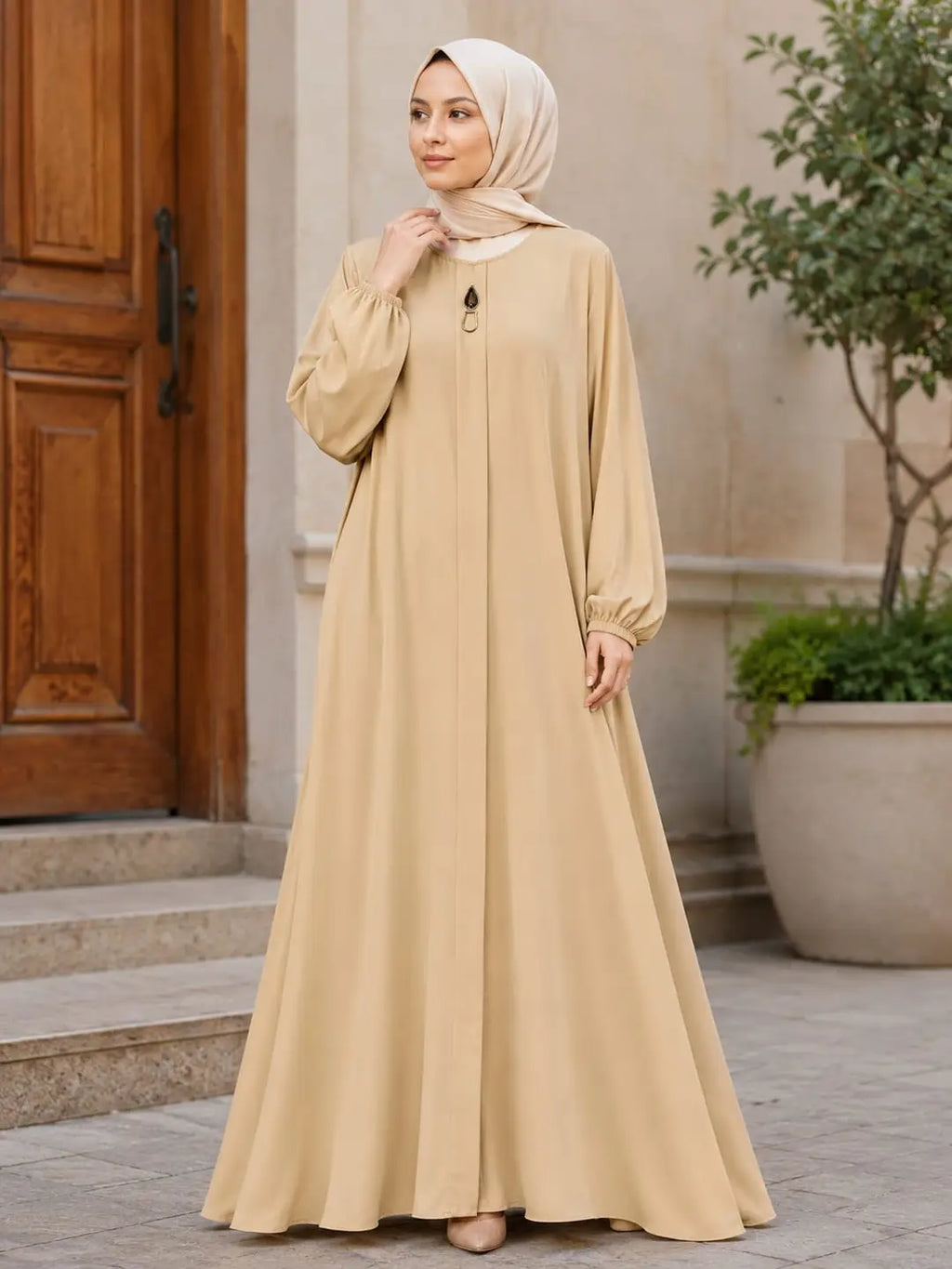 Georgette Plain Maxi Abaya
