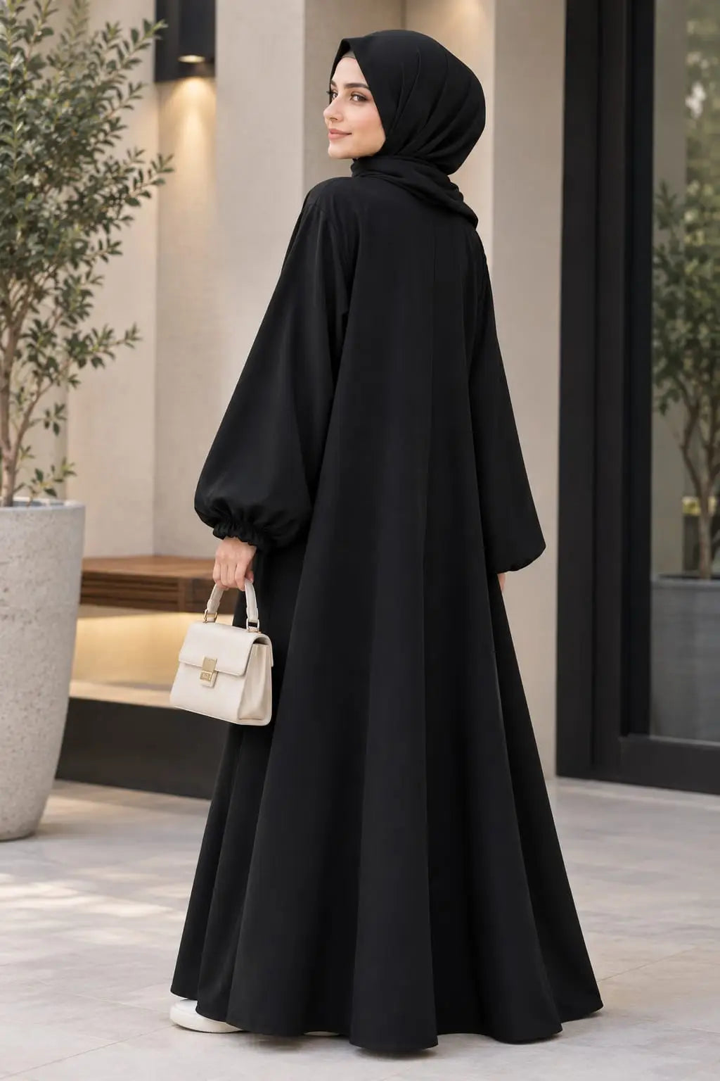 Georgette Plain Classic Abaya