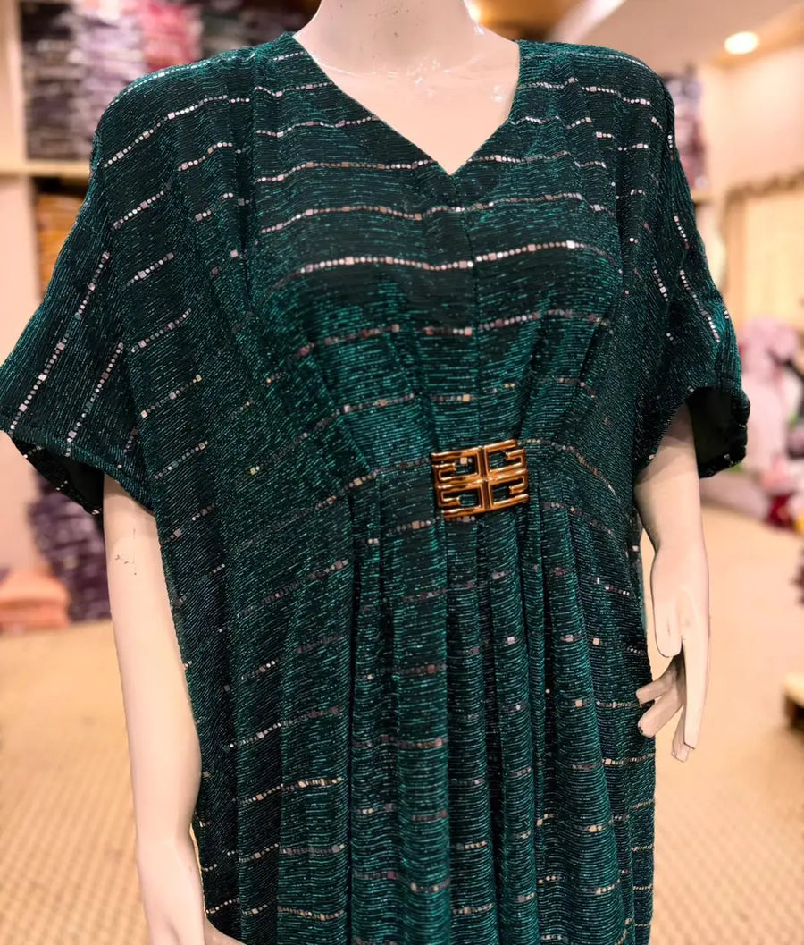 1 Pc Women's Stitched Moonlight Applique Kaftan