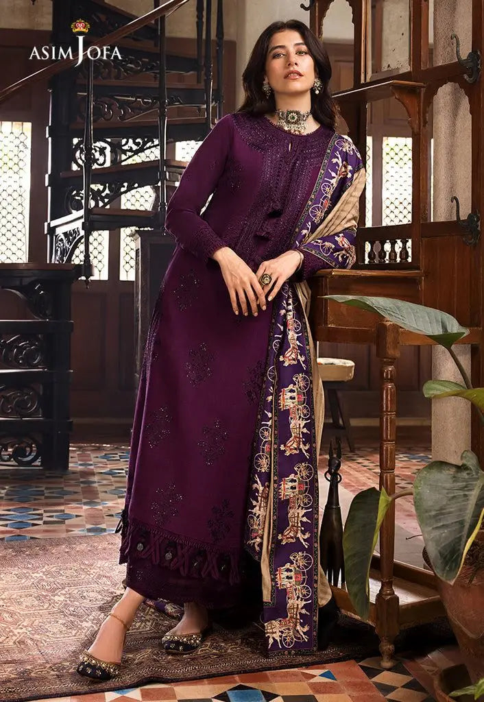3 Pcs Women's Unstitched Embroidered Suit