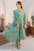 MIX TRENDING DESIGNS 3 Pcs Unstitched Embroidered Suit - Green