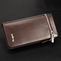 Baellerry Unique Multi-functional Classic Long Business Zipper Wallets for Men