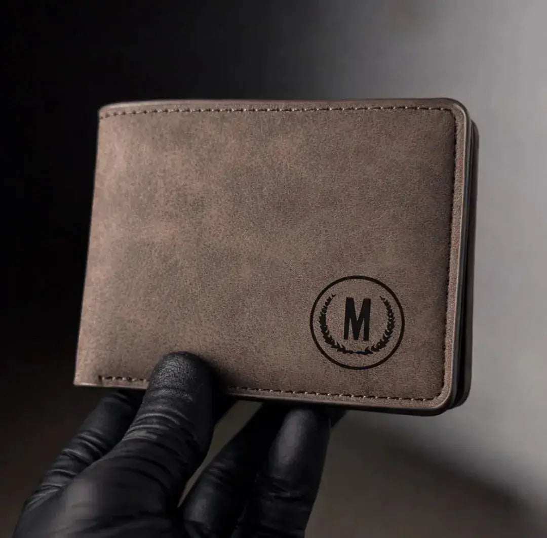 Men's Leather WalletLeather Wallet for Men Slim Matte Finish Wallet