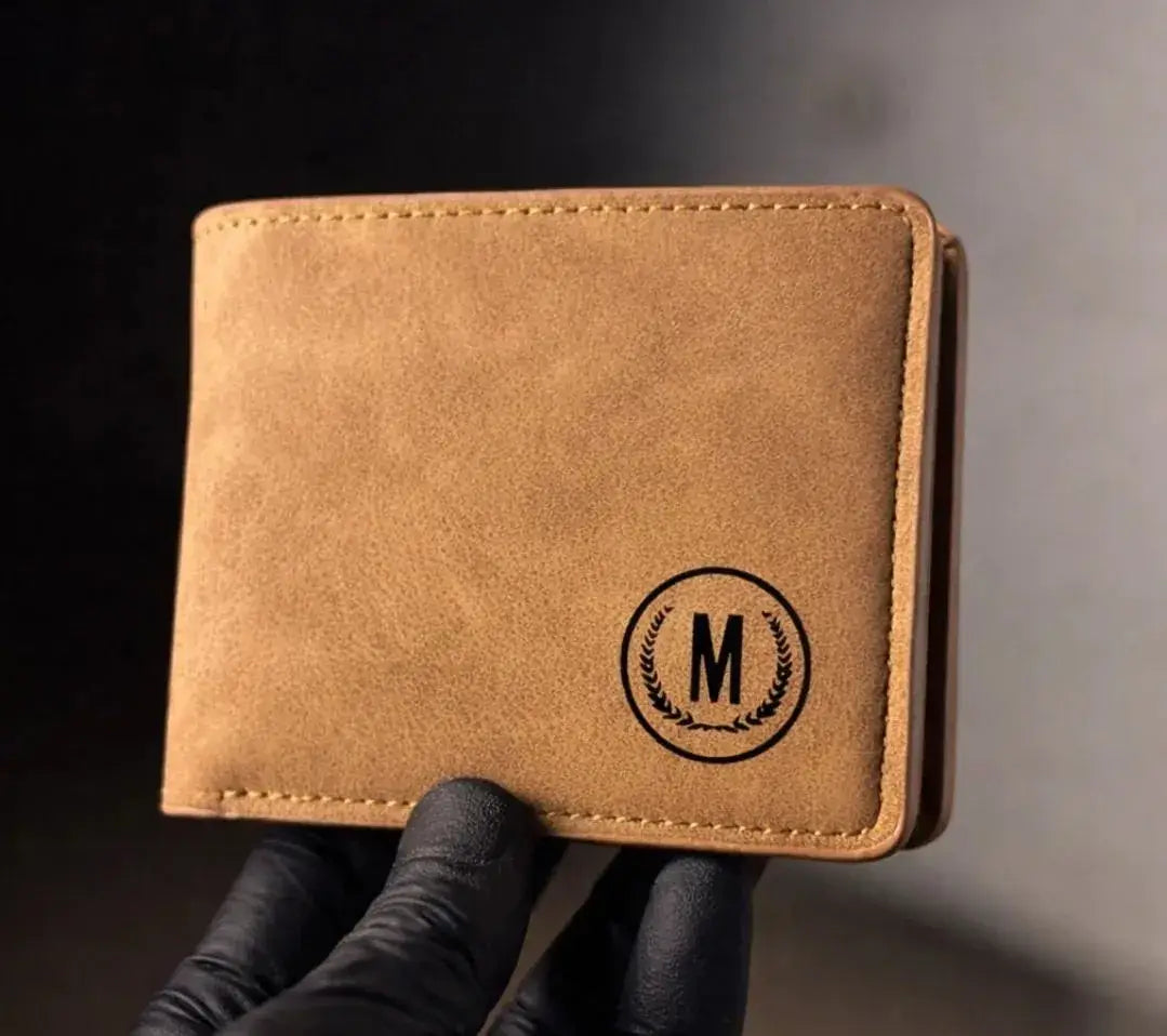 Men's Leather WalletLeather Wallet for Men Slim Matte Finish Wallet