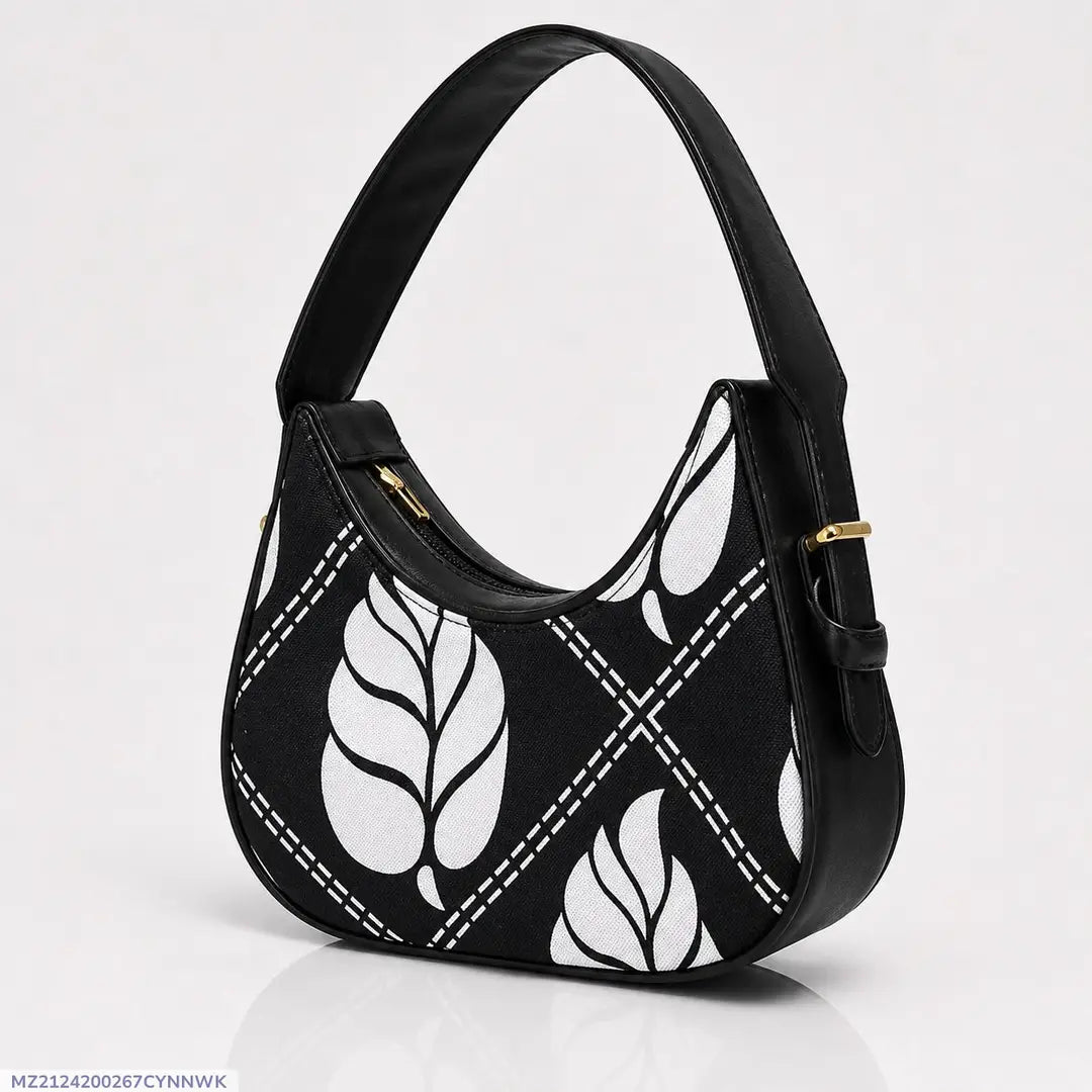 Floral Hobo Bag Canvas Adjustable Handle